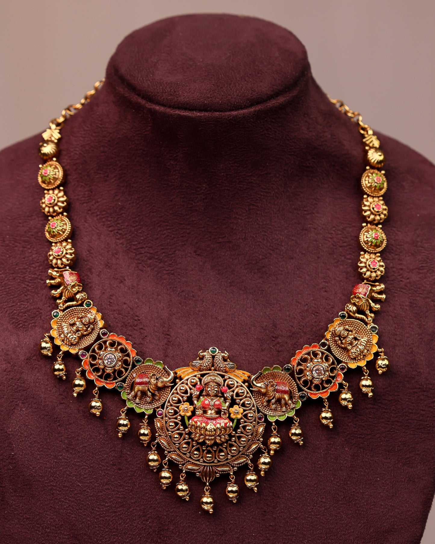 Sri Kamala Nilaya Mahalakshmi Haaram- (Premium Masterpiece Edition) – By Suwarnikaa Jewels