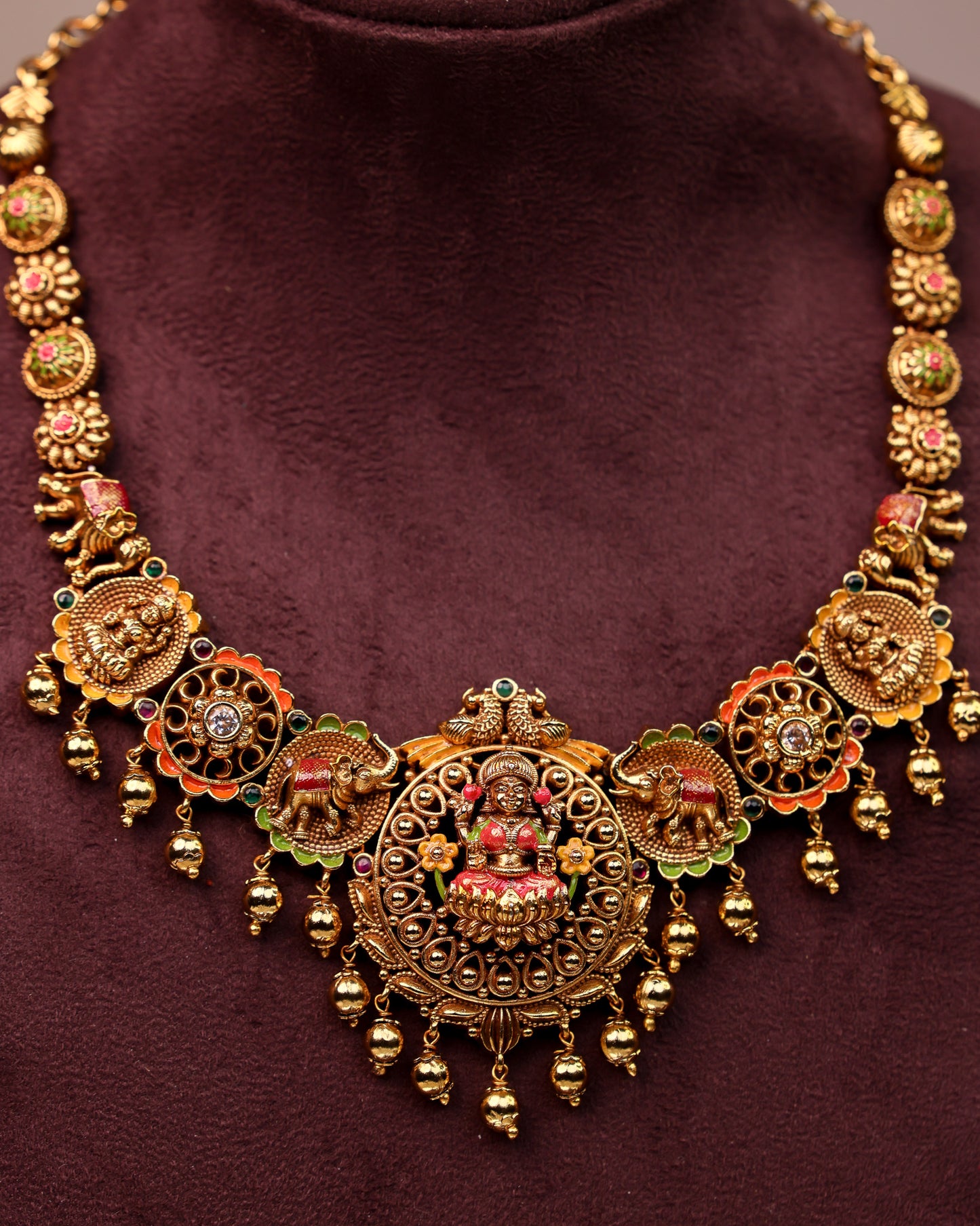 Sri Kamala Nilaya Mahalakshmi Haaram- (Premium Masterpiece Edition) – By Suwarnikaa Jewels