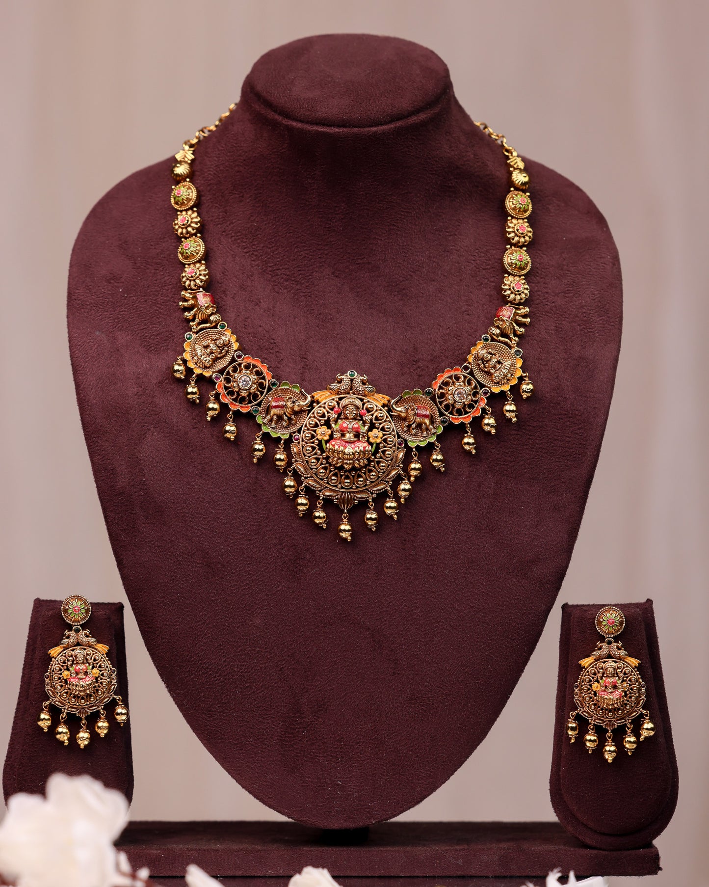 Sri Kamala Nilaya Mahalakshmi Haaram- (Premium Masterpiece Edition) – By Suwarnikaa Jewels