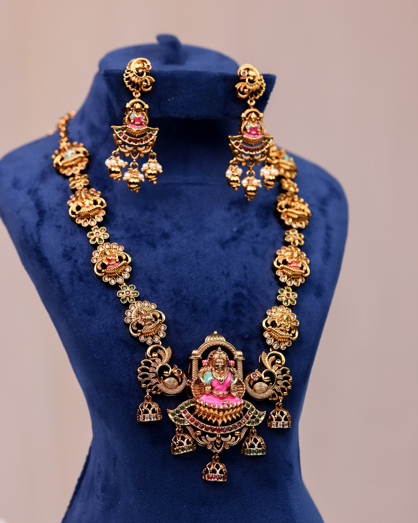 Sri Padma Sri Vardhini Haaram- (Premium Masterpiece Edition) – By Suwarnikaa Jewels