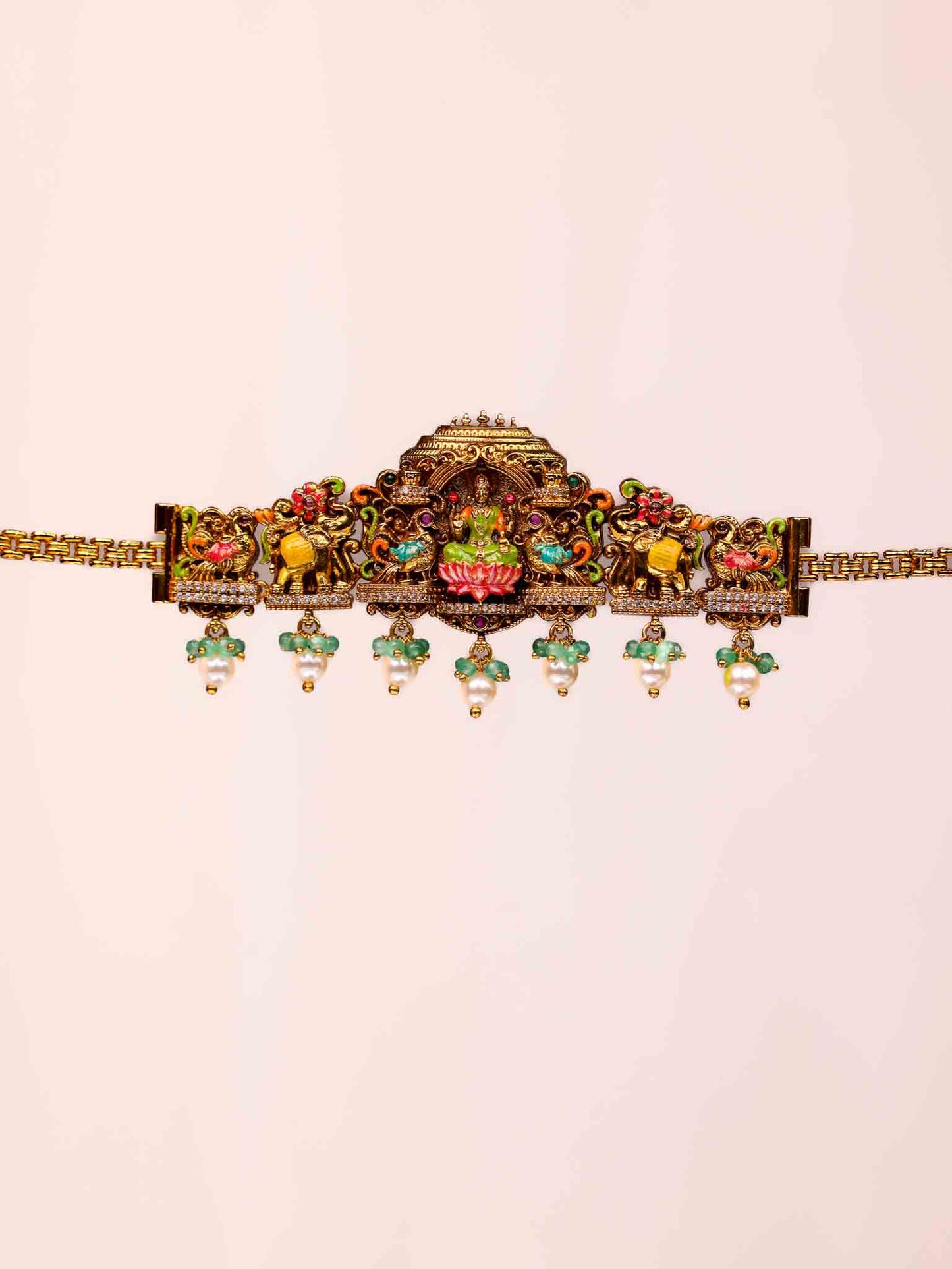 Sri Padma Shobhana Mahalakshmi Choker- (Premium Masterpiece Edition) – By Suwarnikaa Jewels