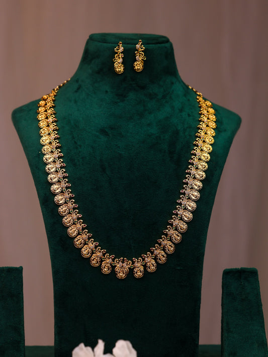Srivalli Classic Kasu Mala  – Premium Gold Finish Kasu Maala By Suwarnikaa Jewels
