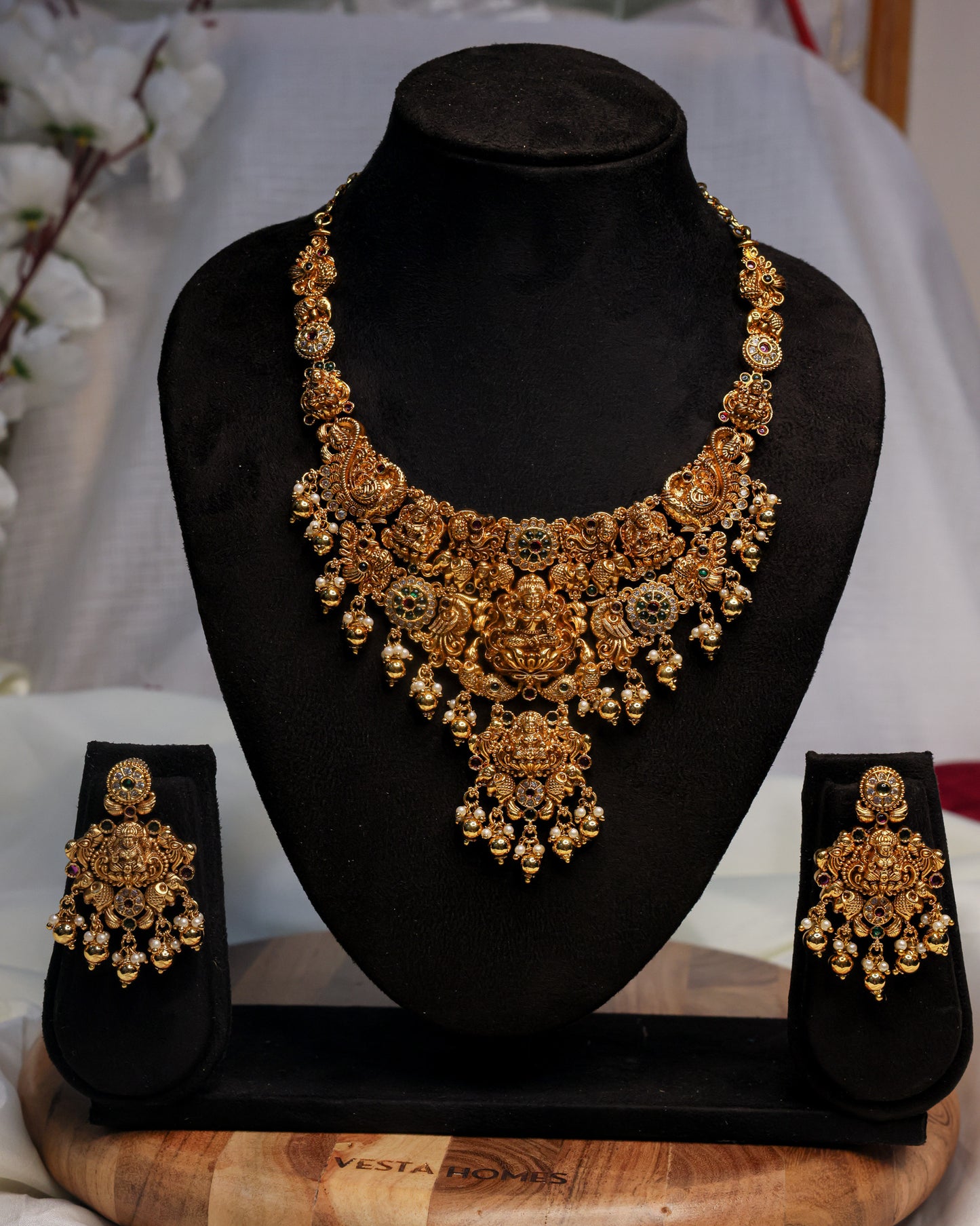 Lakshmi Anugraham Premium Temple Jewellery By Suwarnikaa Jewels