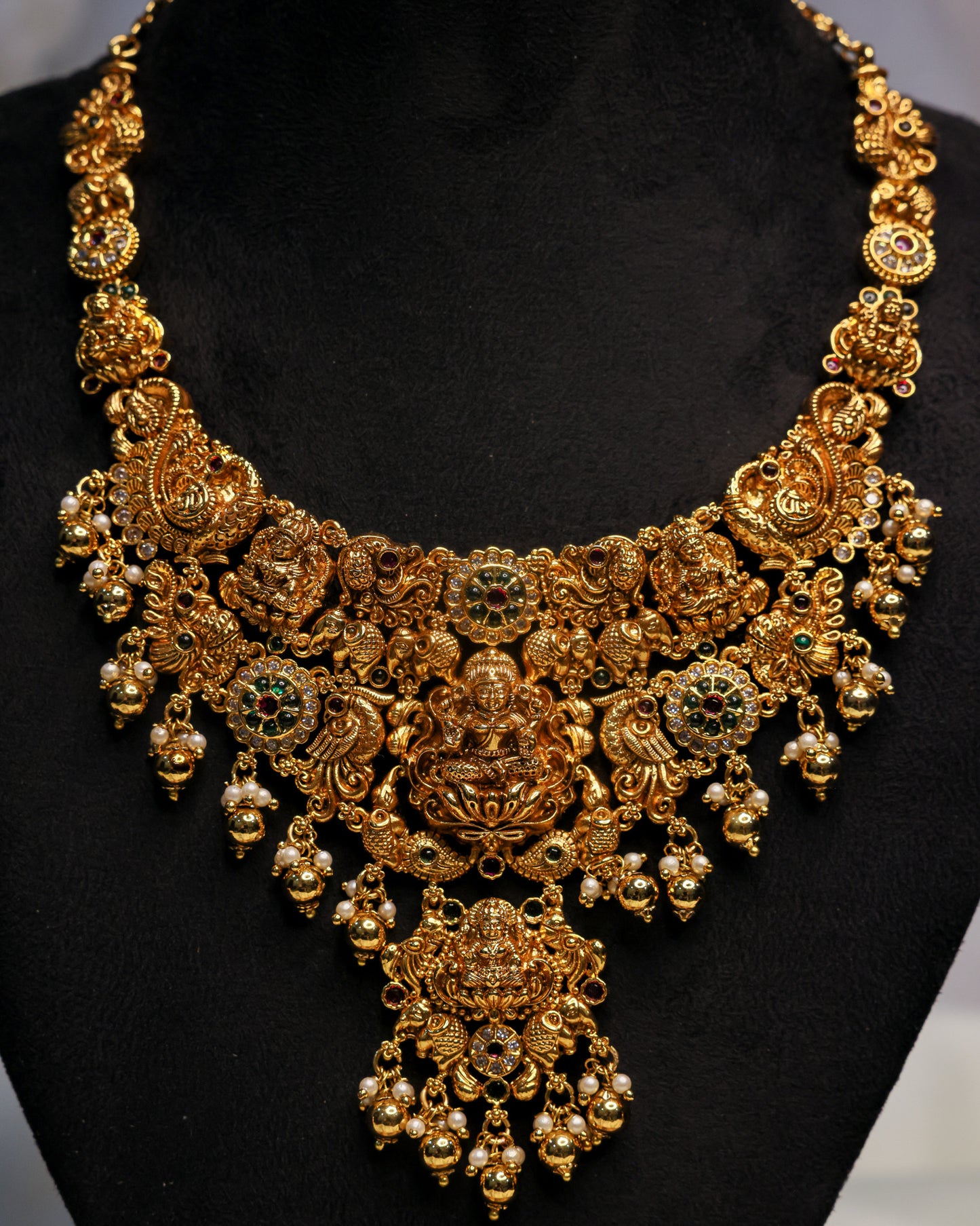 Lakshmi Anugraham Premium Temple Jewellery By Suwarnikaa Jewels