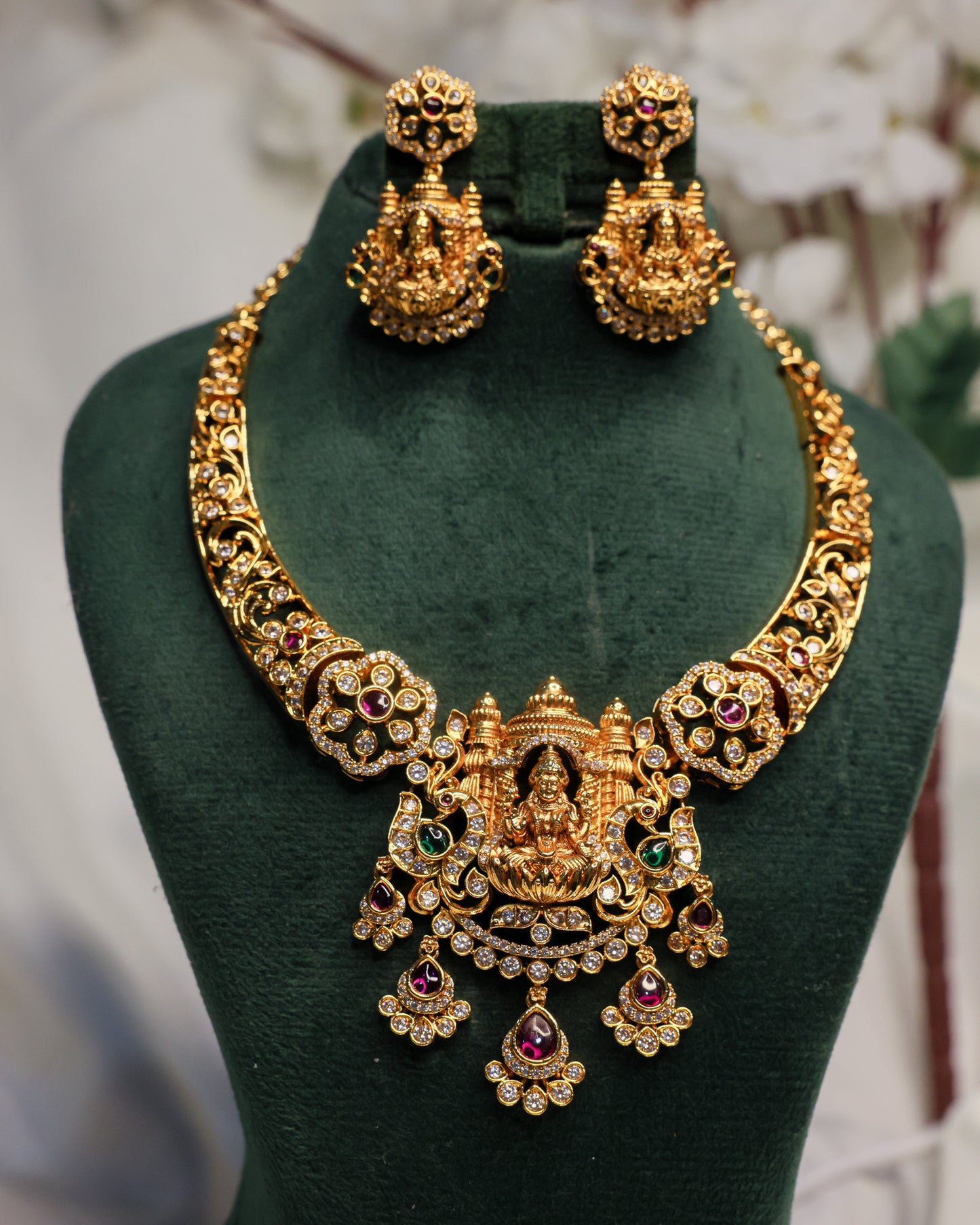 Ananta Lakshmi Kanti Premium Temple Jewellery By Suwarnikaa Jewels