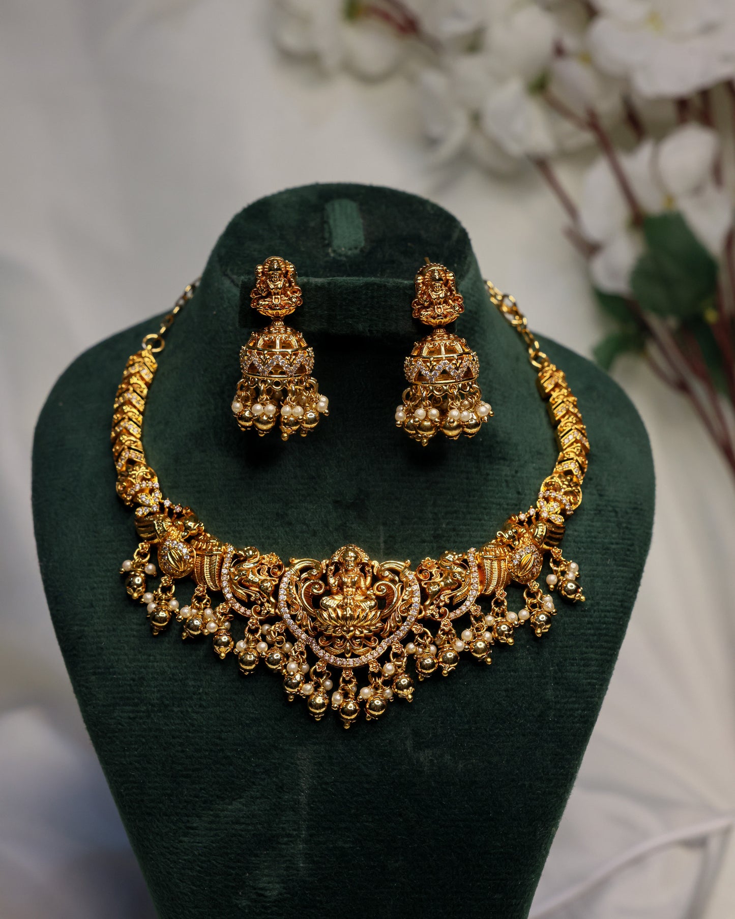 Sri Lakshmi Vaibhavam Premium Temple Jewellery By Suwarnikaa Jewels