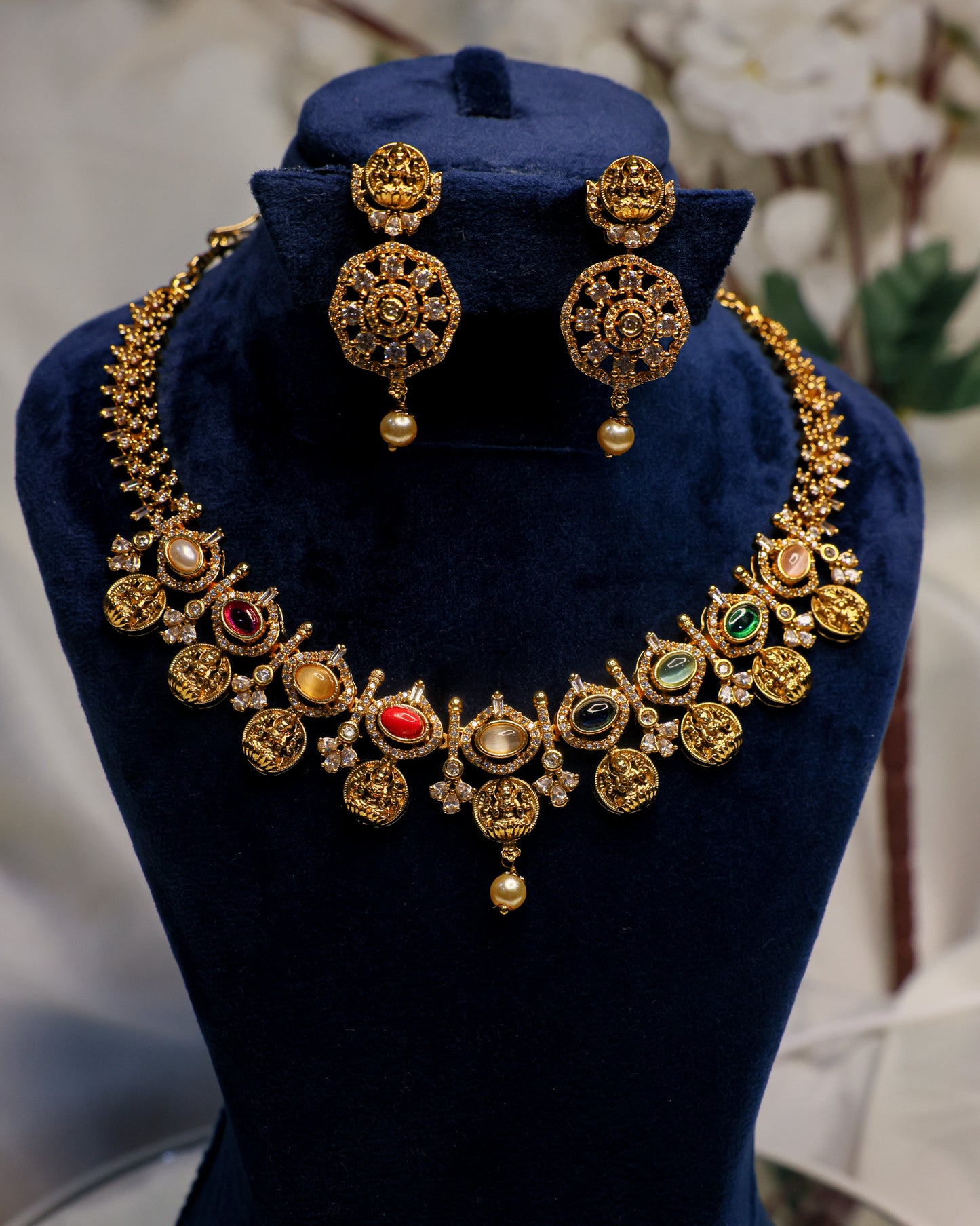 Aishwarya Ratnamala  Premium Temple Jewellery By Suwarnikaa Jewels