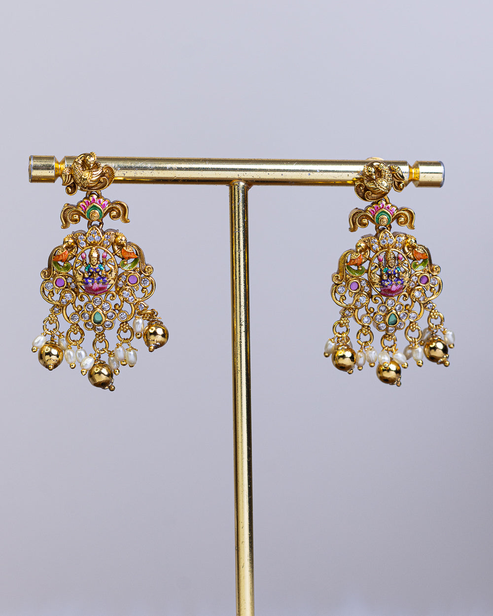 Padmashree Lakshmi Haram Meenakari Haram Limited Edition  - – By Suwarnikaa Jewels
