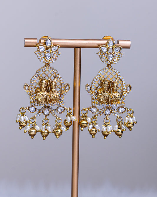 Sri Ramachandra american diamond Temple Haram - (Premium Masterpiece Edition) – By Suwarnikaa Jewels