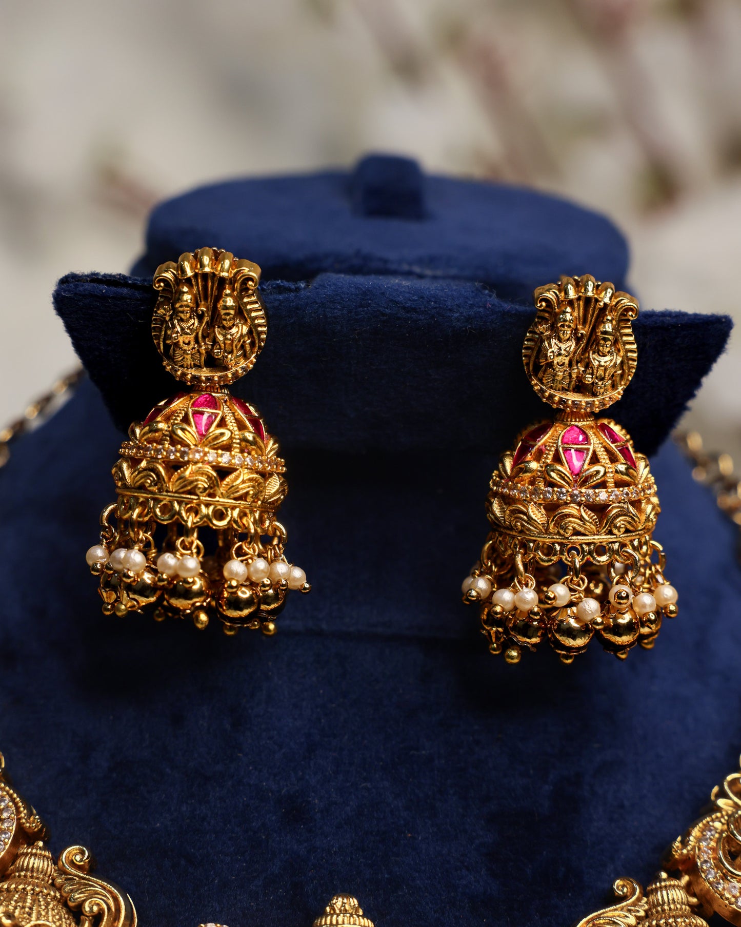 Sri Rama Pattabhisheka Vaibhavam Haaram Premium Temple Jewellery By Suwarnikaa Jewels