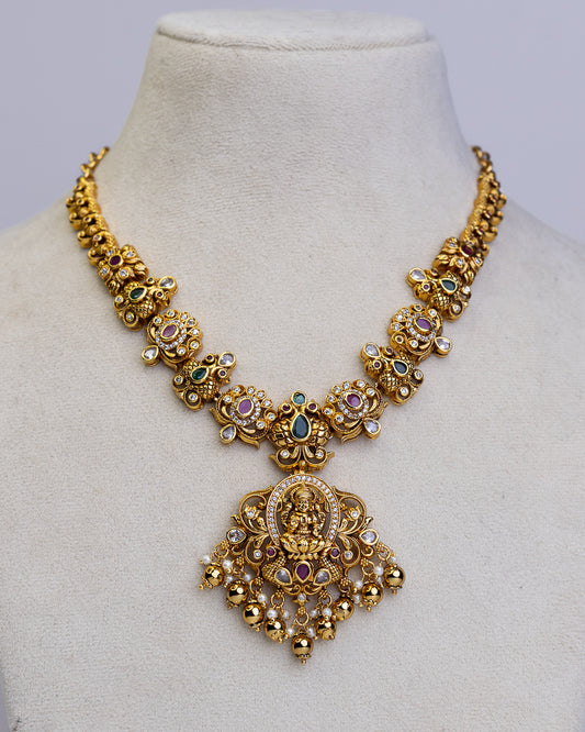 Kanaka Mahalakshmi Necklace set -  – By Suwarnikaa Jewels