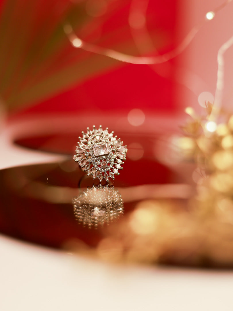 White American Diamond Ring