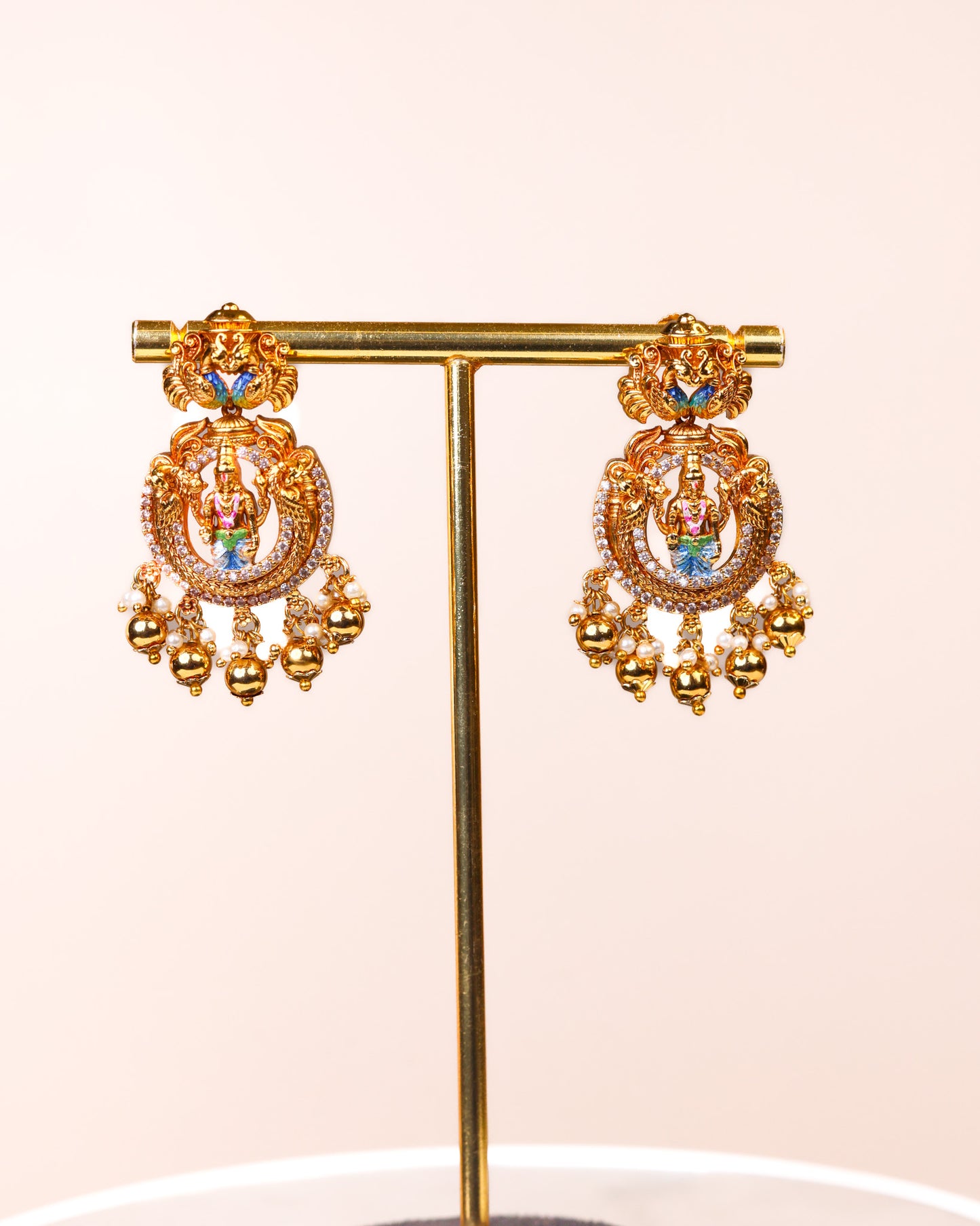 Shiva Parvathi Kalyana Haram – Premium South Indian Meenakari Temple Jewellery Set By Suwarnikaa Jewels