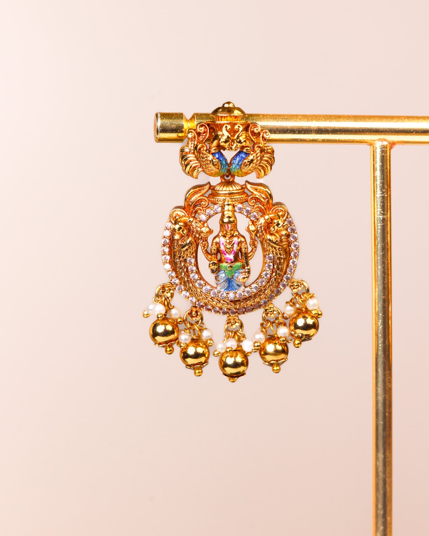 Shiva Parvathi Kalyana Haram – Premium South Indian Meenakari Temple Jewellery Set By Suwarnikaa Jewels