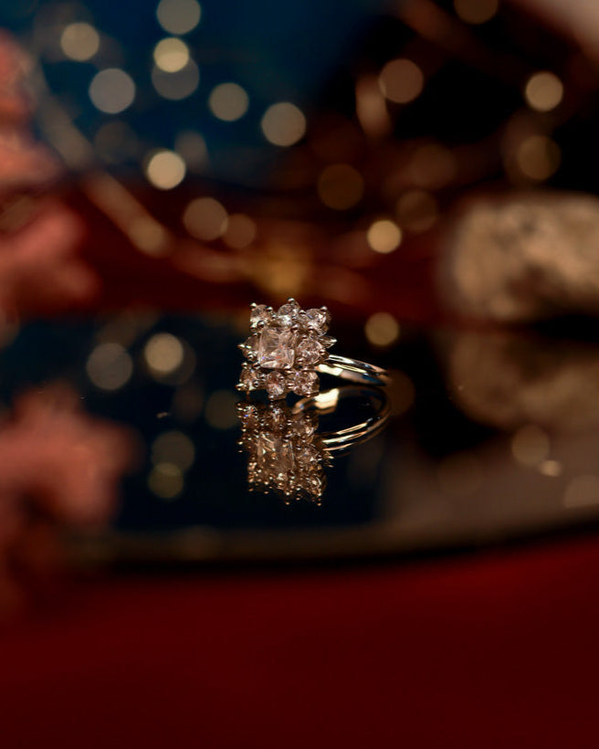 White stone American Diamond Ring