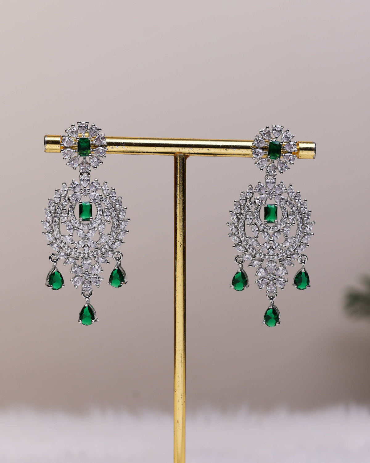 Emerald Royale Necklace Set by Suwarnikaa Jewels