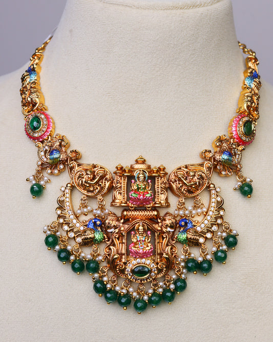 Swarna Samaradhya choker Set- (Premium Masterpiece Edition) – By Suwarnikaa Jewels