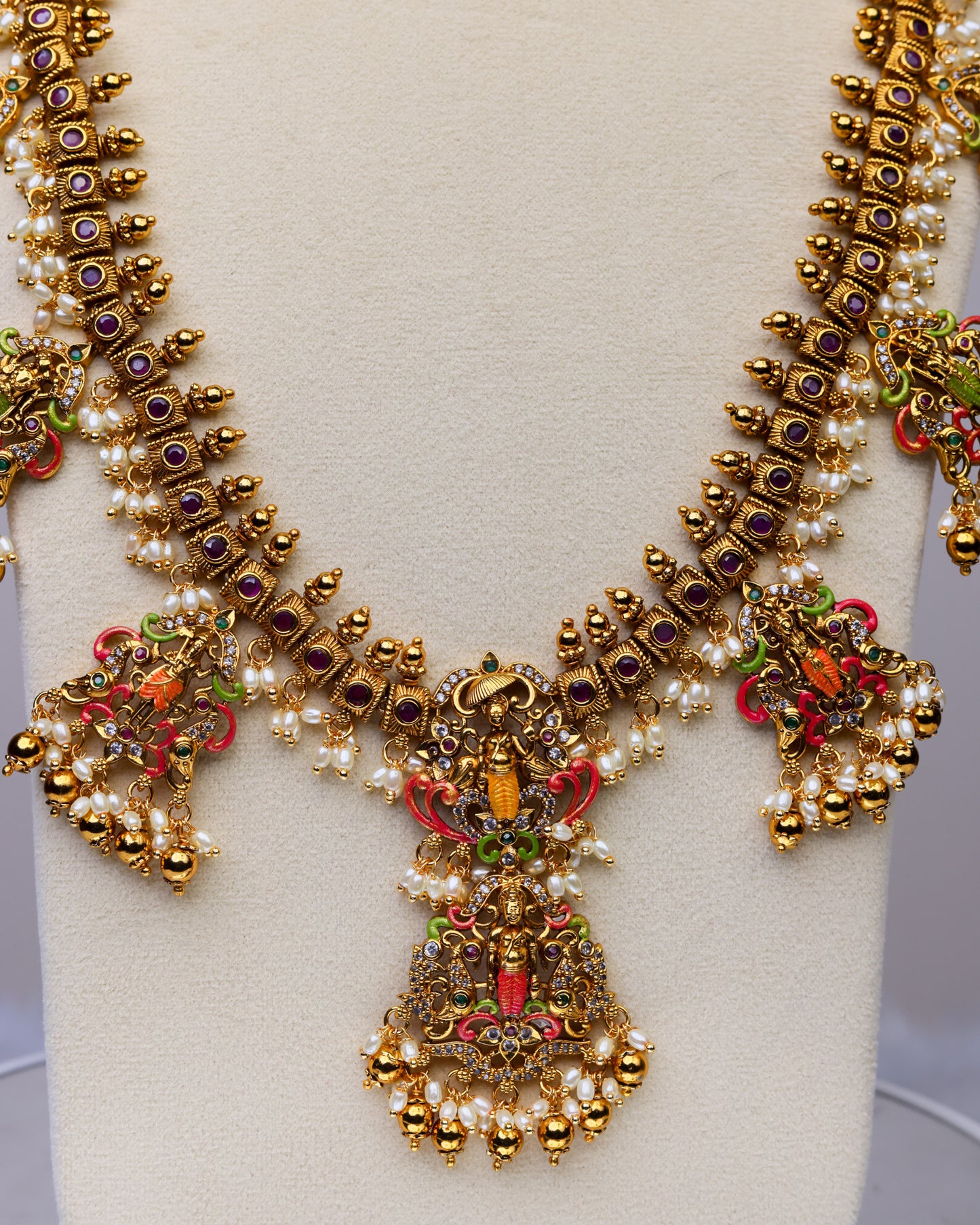 Sri Hari Dashavatara Ratna Haaram- (Premium Masterpiece Edition) – By Suwarnikaa Jewels