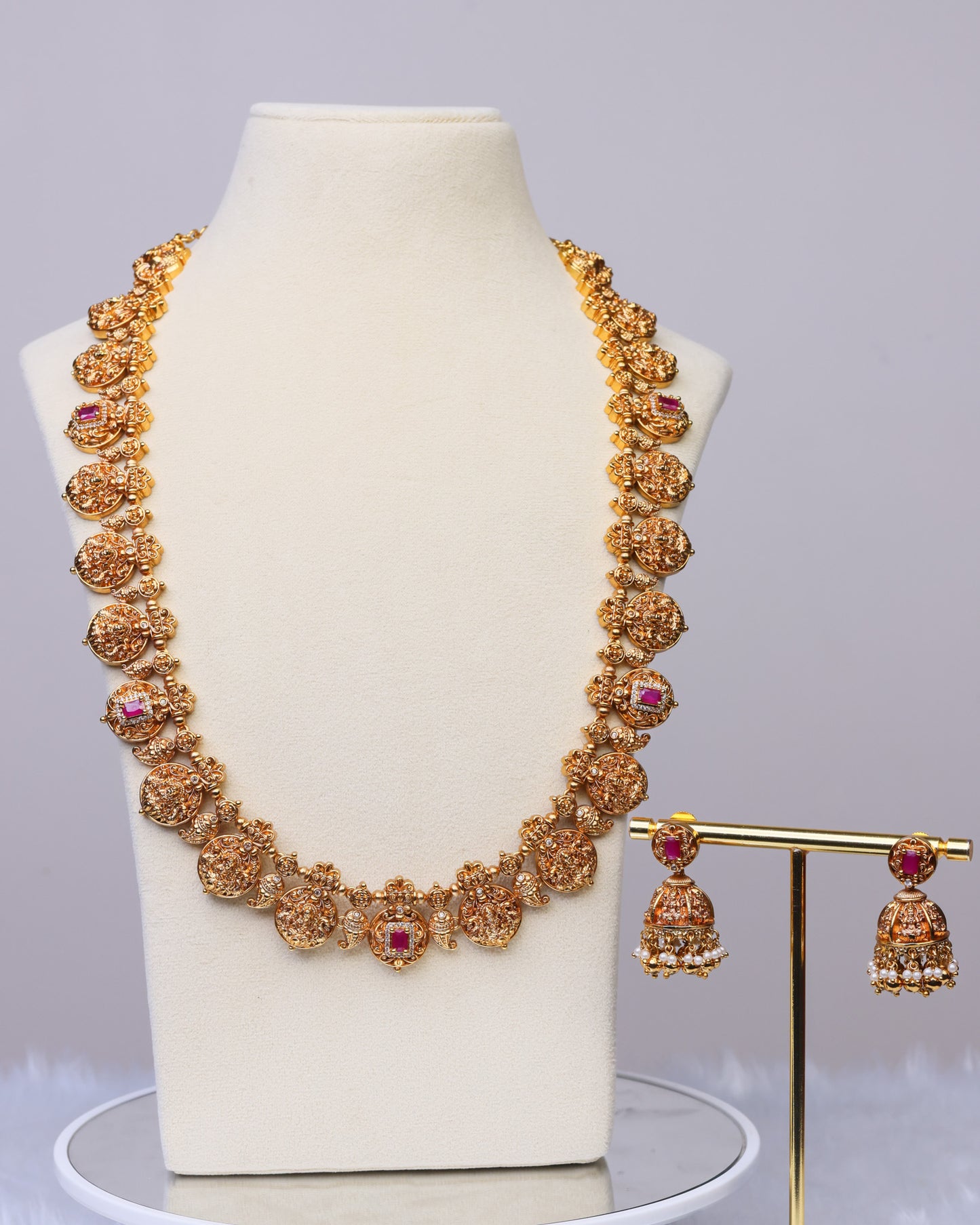 Lakshmi Swarnamayee Heritage Haaram - (Premium Masterpiece Edition) – By Suwarnikaa Jewels