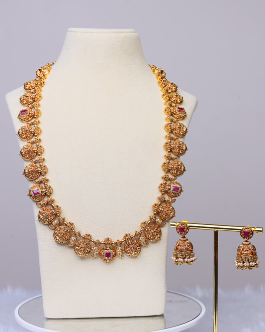 Lakshmi Swarnamayee Heritage Haaram - (Premium Masterpiece Edition) – By Suwarnikaa Jewels