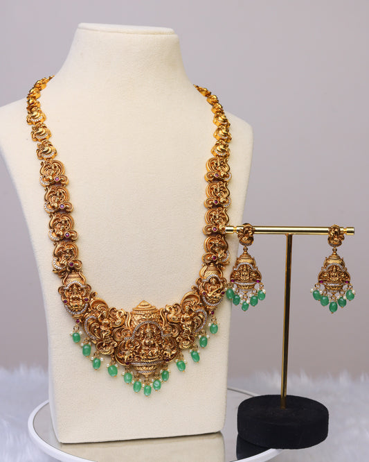 Sri Mahalakshmi Vaibhava Temple Haram - (Premium Masterpiece Edition) – By Suwarnikaa Jewels