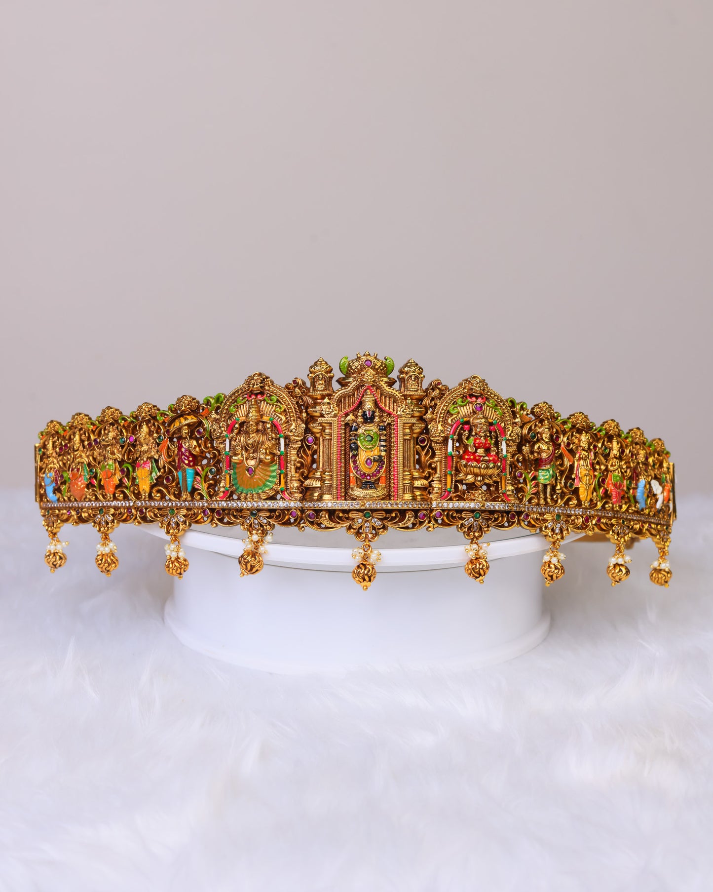 “Sri Vaikuntha Mahavaibhava Dashavatara Vaddanam- (Premium Masterpiece Edition) – By Suwarnikaa Jewels