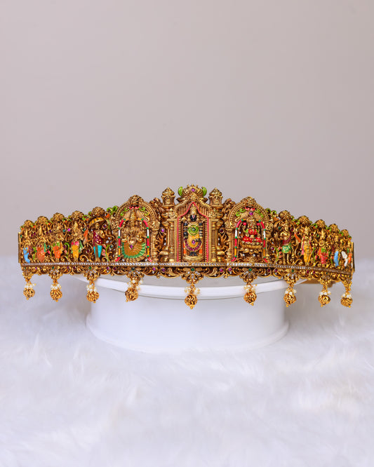 “Sri Vaikuntha Mahavaibhava Dashavatara Vaddanam- (Premium Masterpiece Edition) – By Suwarnikaa Jewels