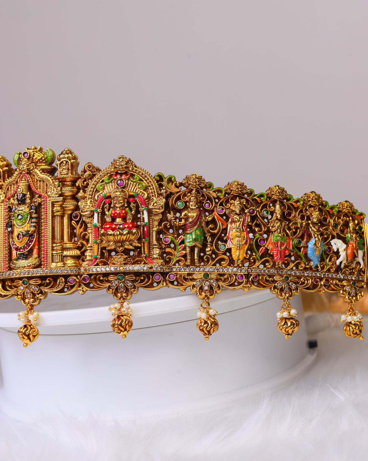 “Sri Vaikuntha Mahavaibhava Dashavatara Vaddanam- (Premium Masterpiece Edition) – By Suwarnikaa Jewels