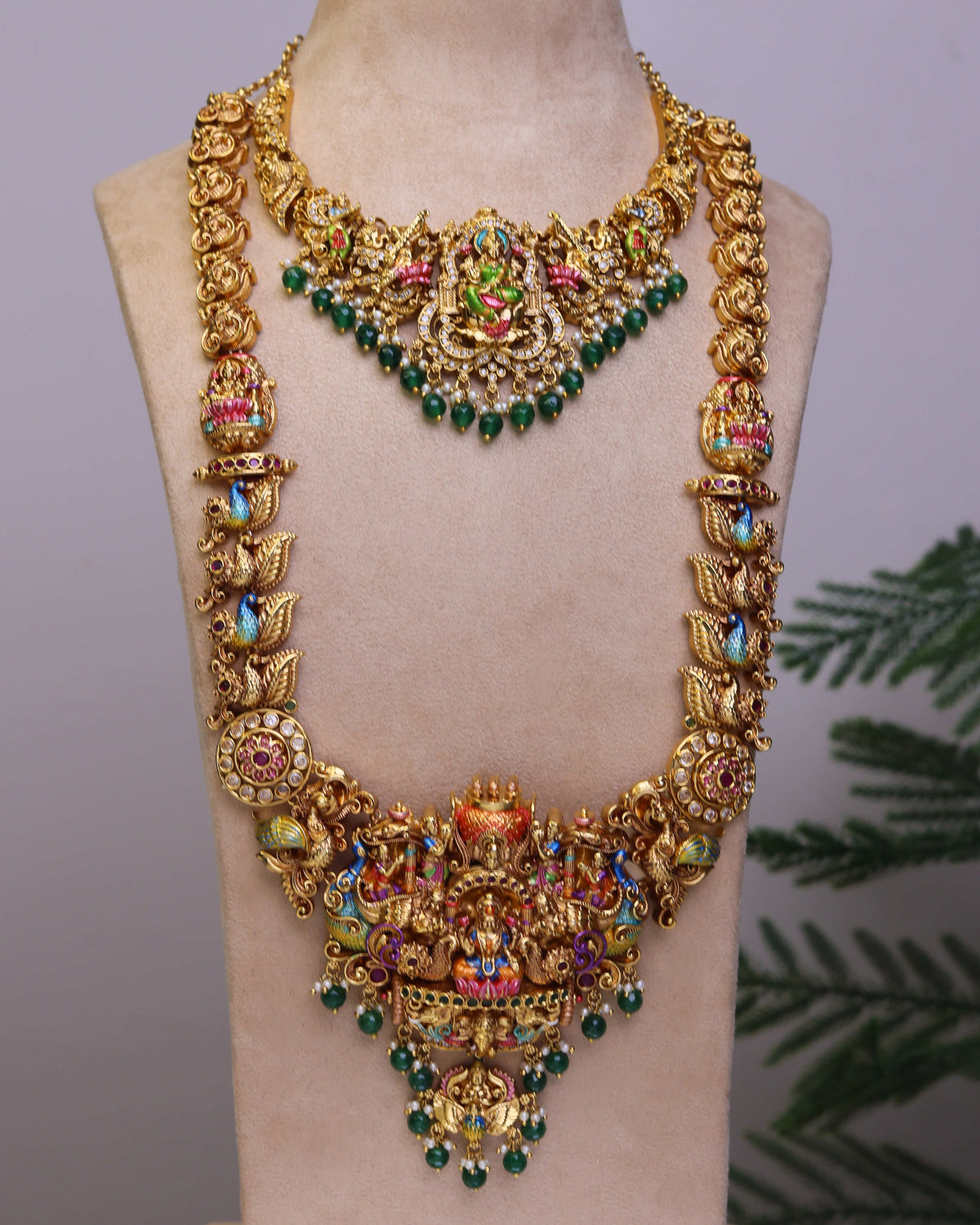 Sri Mahalakshmi Kanaka Alankara full Bridal Set – By Suwarnikaa Jewels