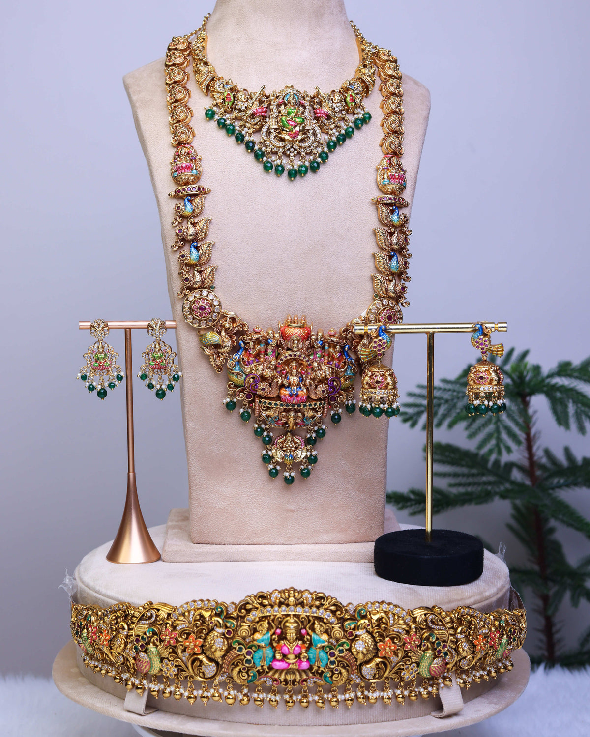 Sri Mahalakshmi Kanaka Alankara full Bridal Set – By Suwarnikaa Jewels