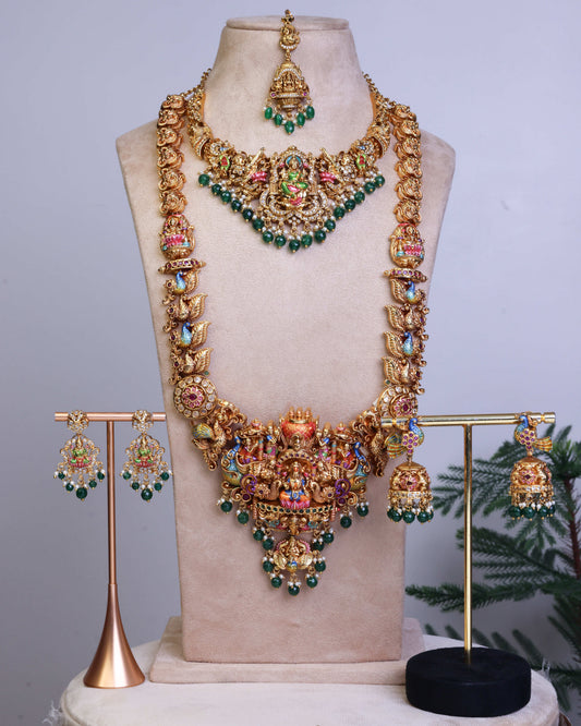 Sri Mahalakshmi Kanaka Alankara full Bridal Set – By Suwarnikaa Jewels