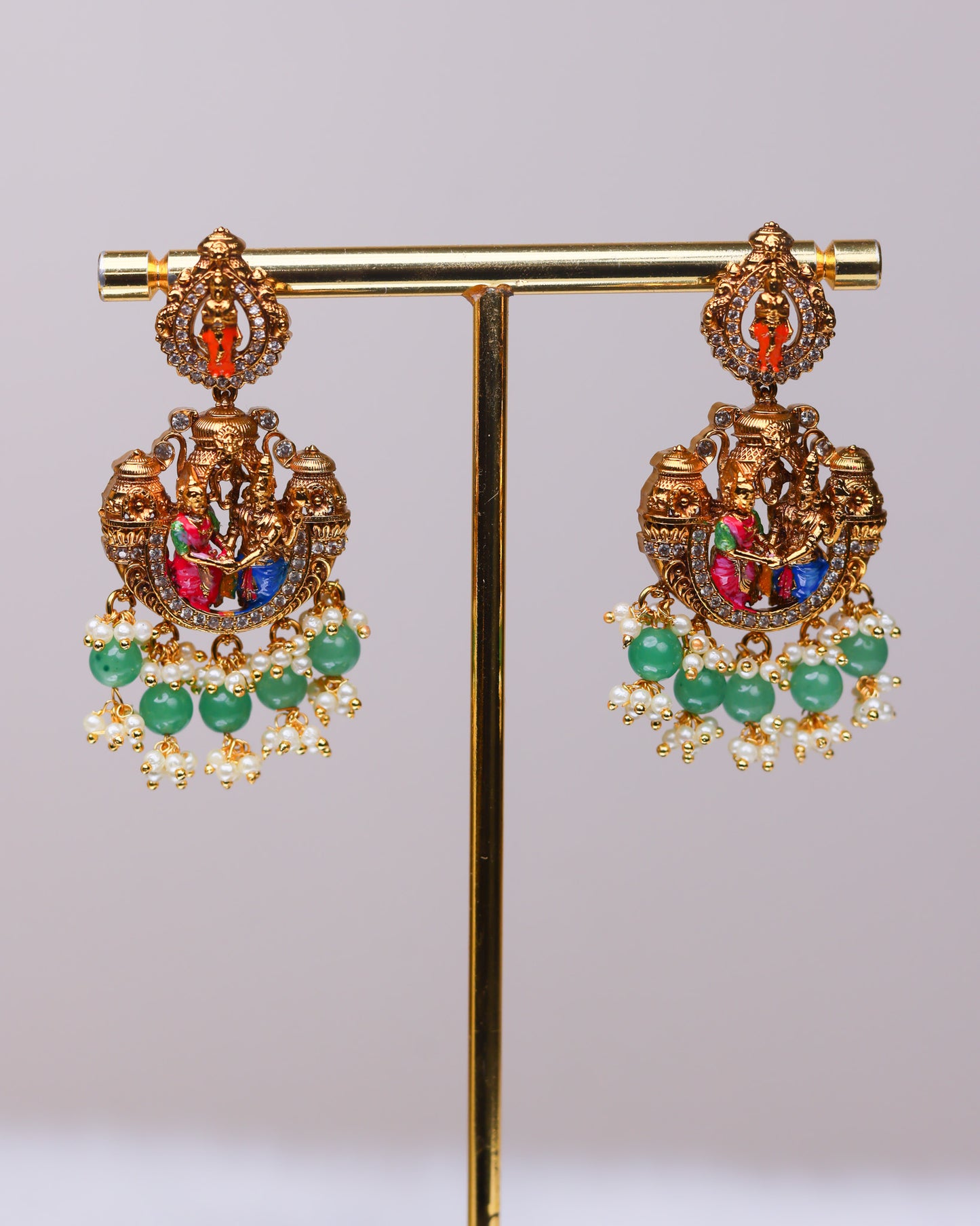 Srinivasa Kalyanam Choker Set  – Premium South Indian Meenakari Temple Jewellery Set By Suwarnikaa Jewels