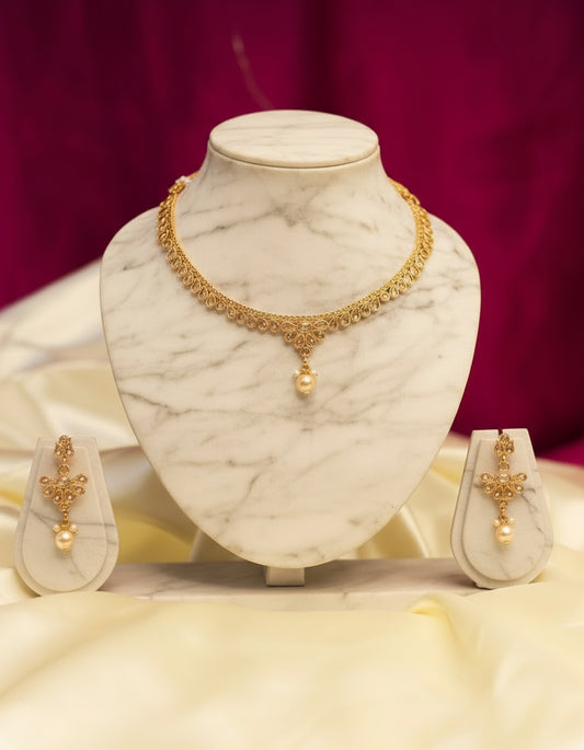 Kanakavalli Grace white pearl by Suwarnikaa Jewels