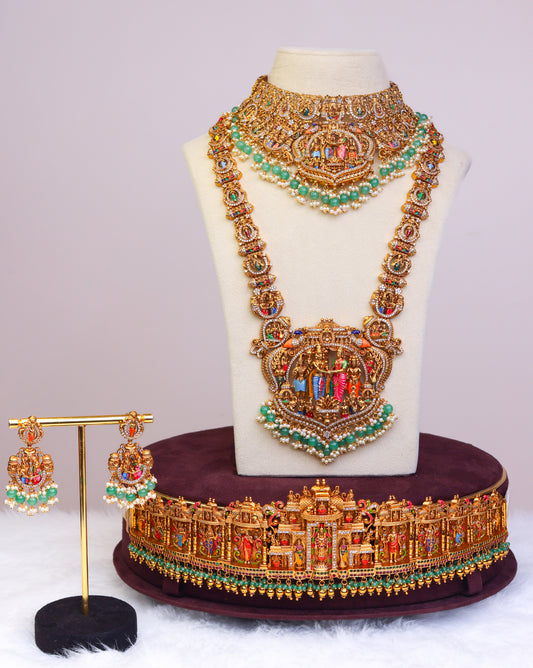 Sri Srinivasa Kalyana Mahotsava Bridal Set- (Premium Masterpiece Edition) – By Suwarnikaa Jewels