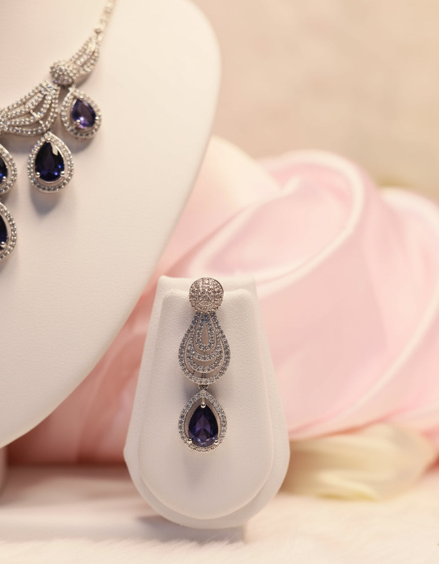 Charulatha Lustre by Suwarnikaa Jewels American Diamond Set