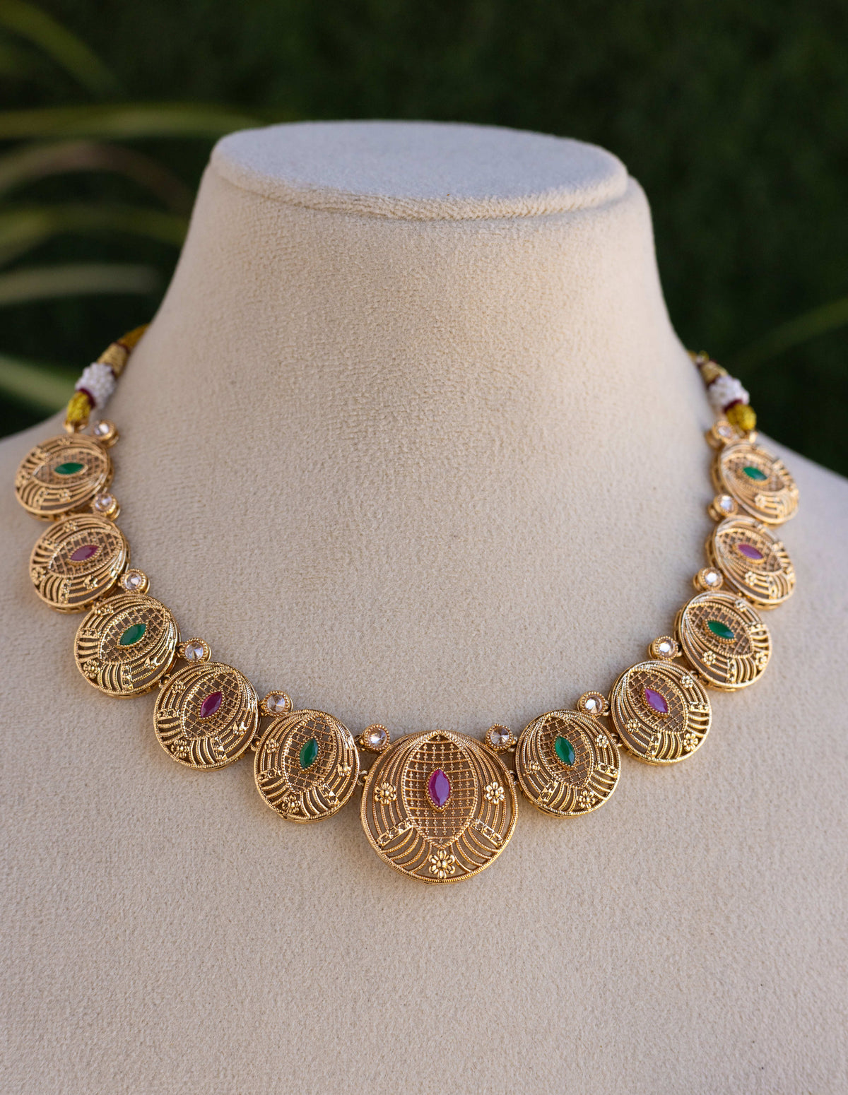 Suwarnikaa’s Golden Dynasty Necklace Set