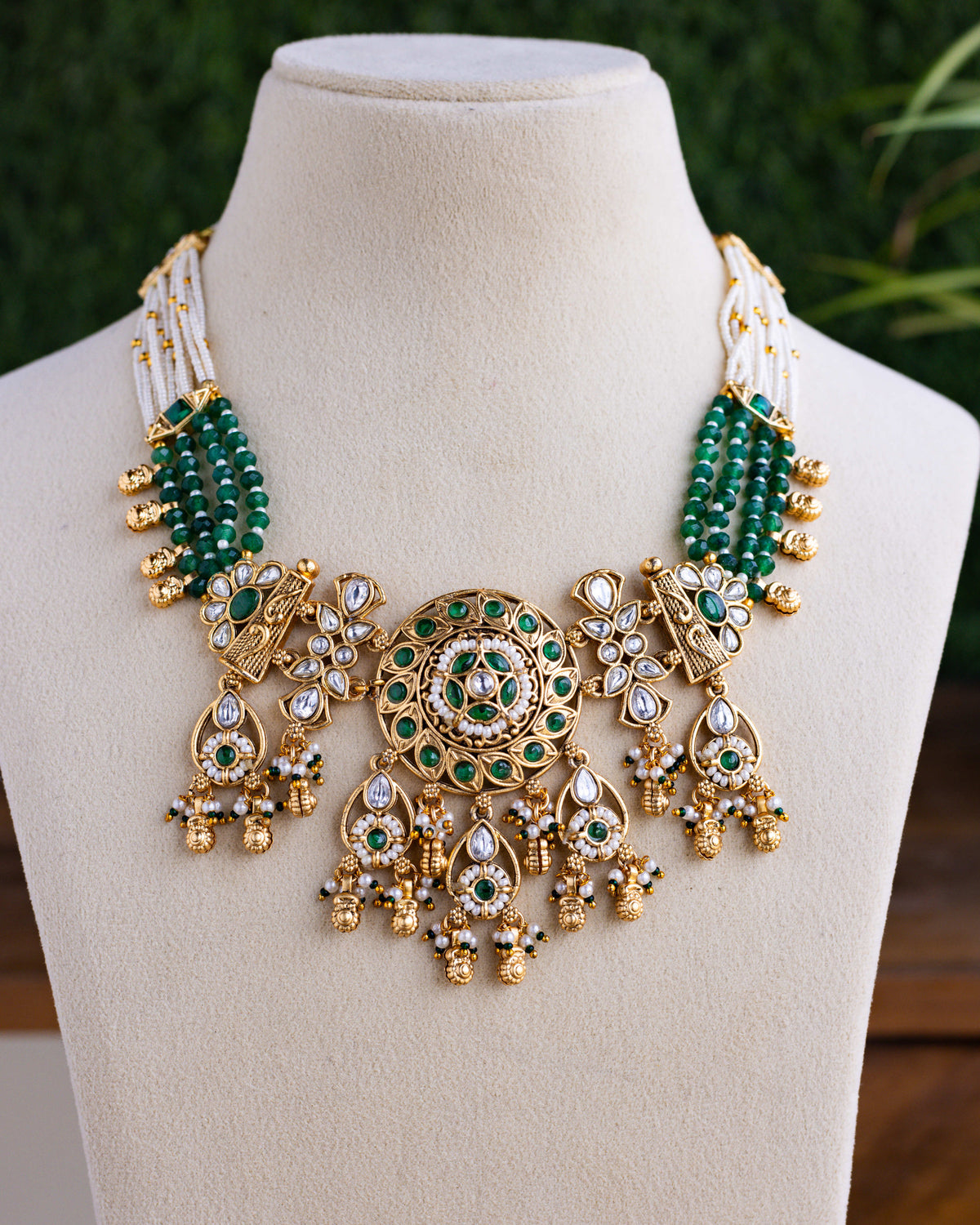 Manjula Marakata Set– By Suwarnikaa Jewels