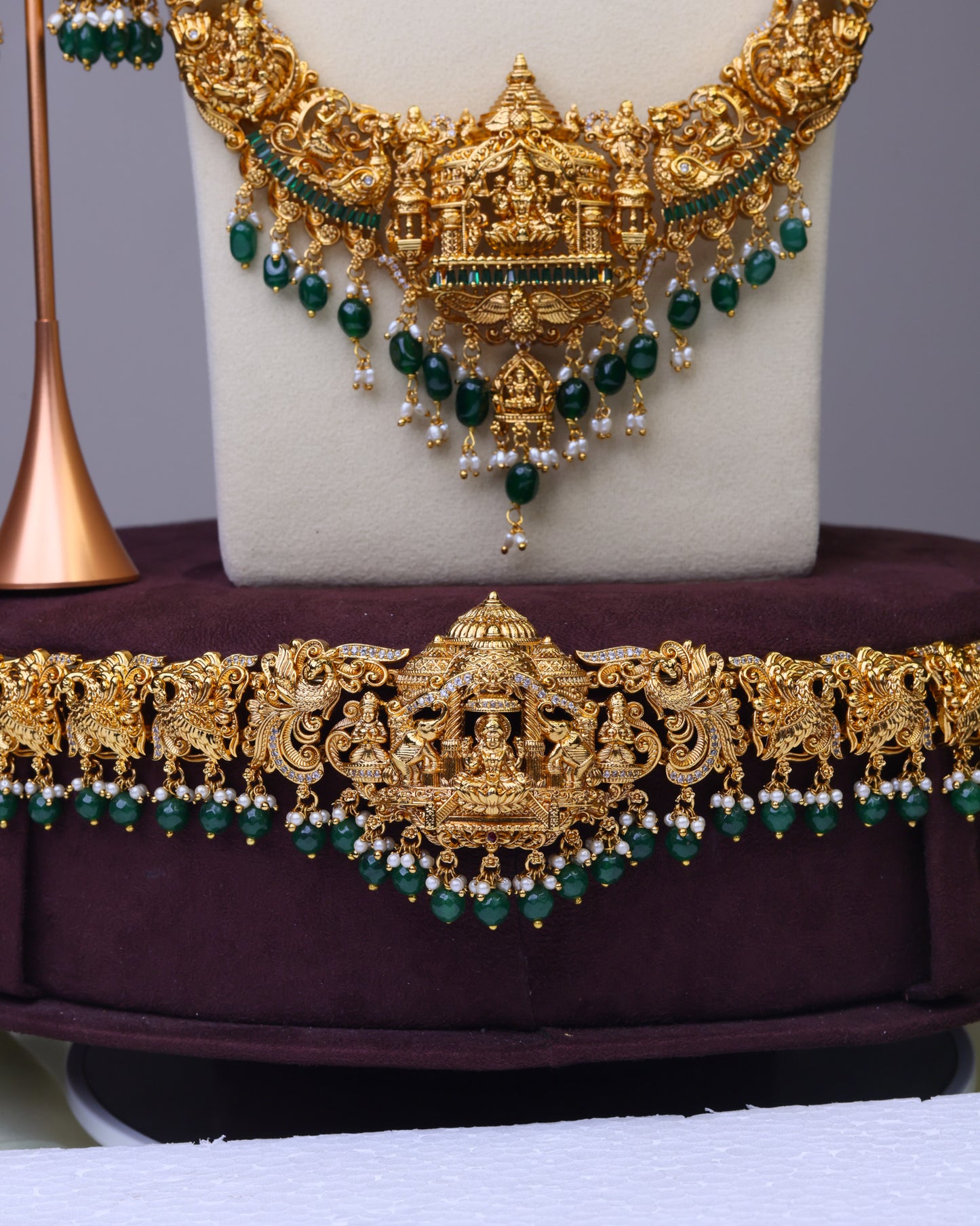 Sri Mahalakshmi Divya Mandapam Vaibhava Bridal Set - (Premium Masterpiece Edition) – By Suwarnikaa Jewels