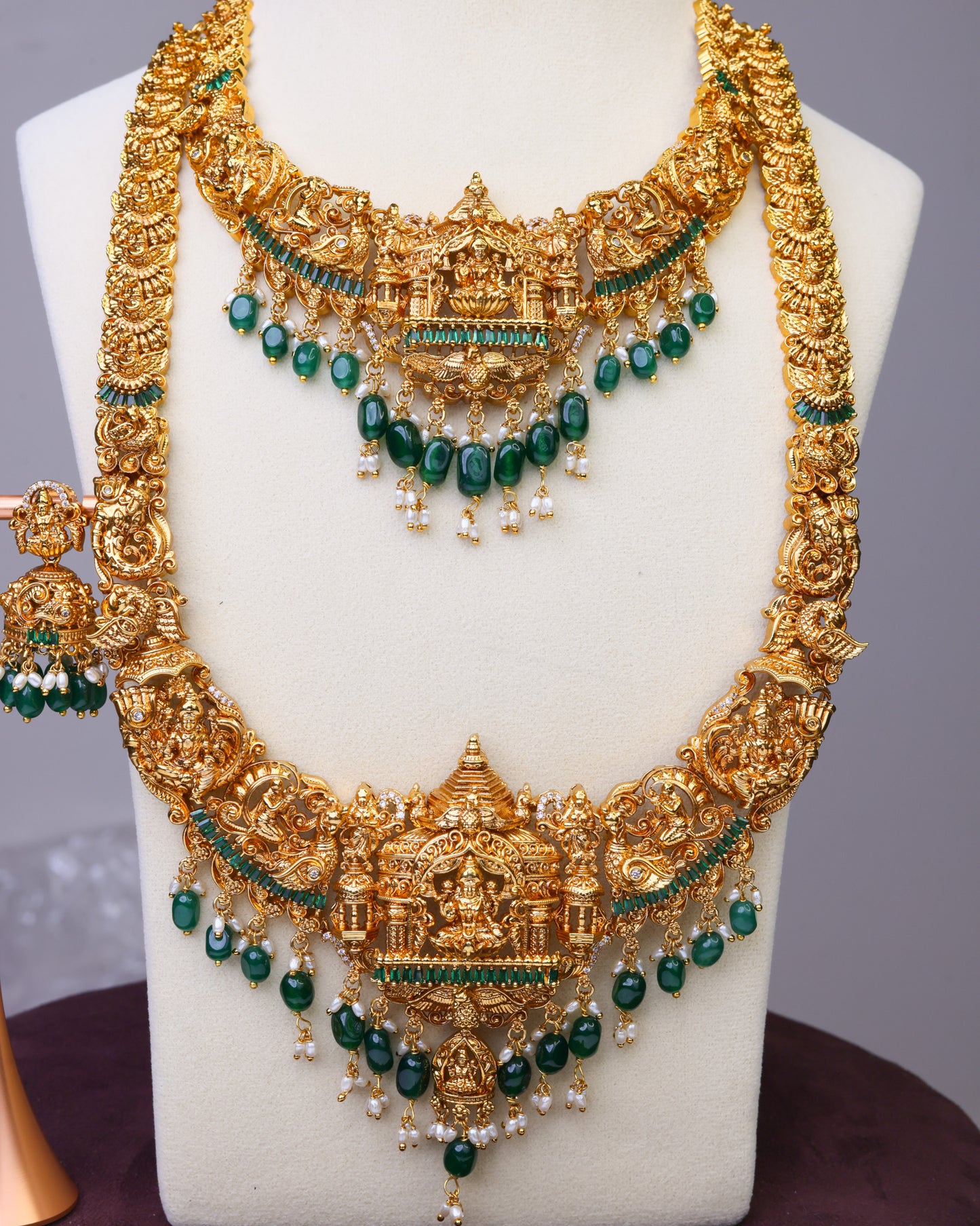 Sri Mahalakshmi Divya Mandapam Vaibhava Bridal Set - (Premium Masterpiece Edition) – By Suwarnikaa Jewels