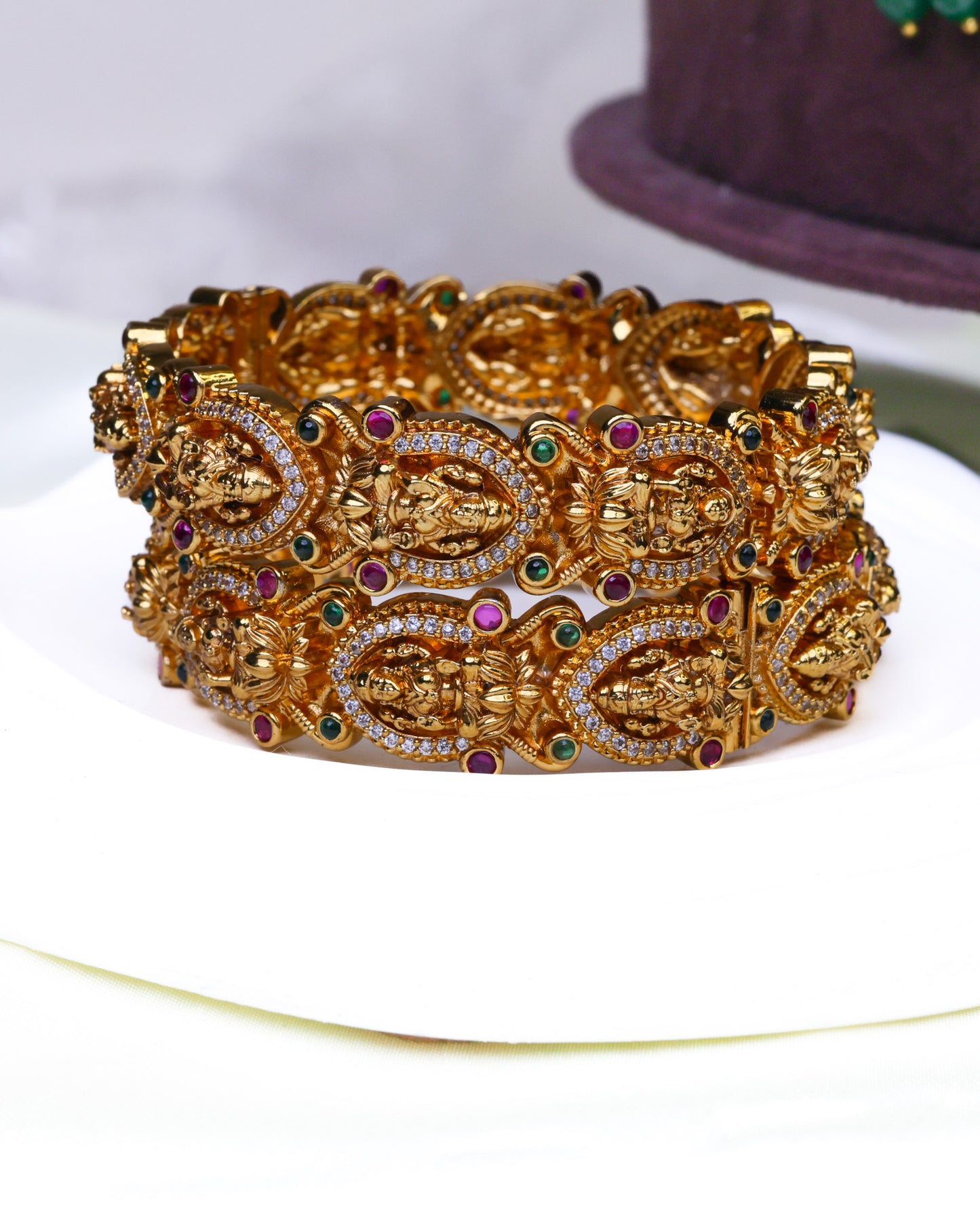 Sri Mahalakshmi Divya Mandapam Vaibhava Bridal Set - (Premium Masterpiece Edition) – By Suwarnikaa Jewels