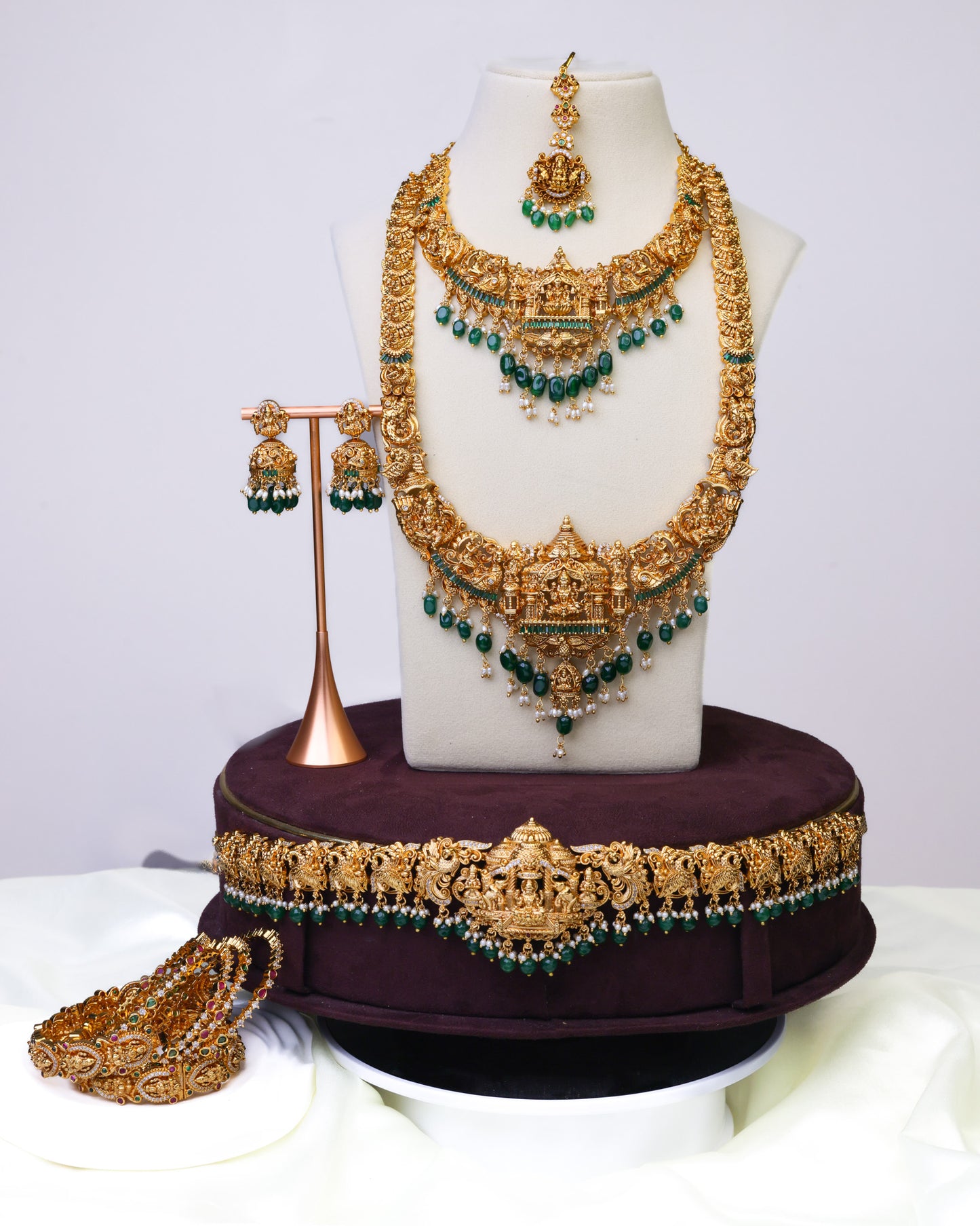 Sri Mahalakshmi Divya Mandapam Vaibhava Bridal Set - (Premium Masterpiece Edition) – By Suwarnikaa Jewels