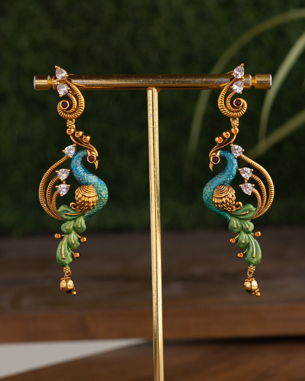 Peacock Royale Dangles -– By Suwarnikaa Jewels