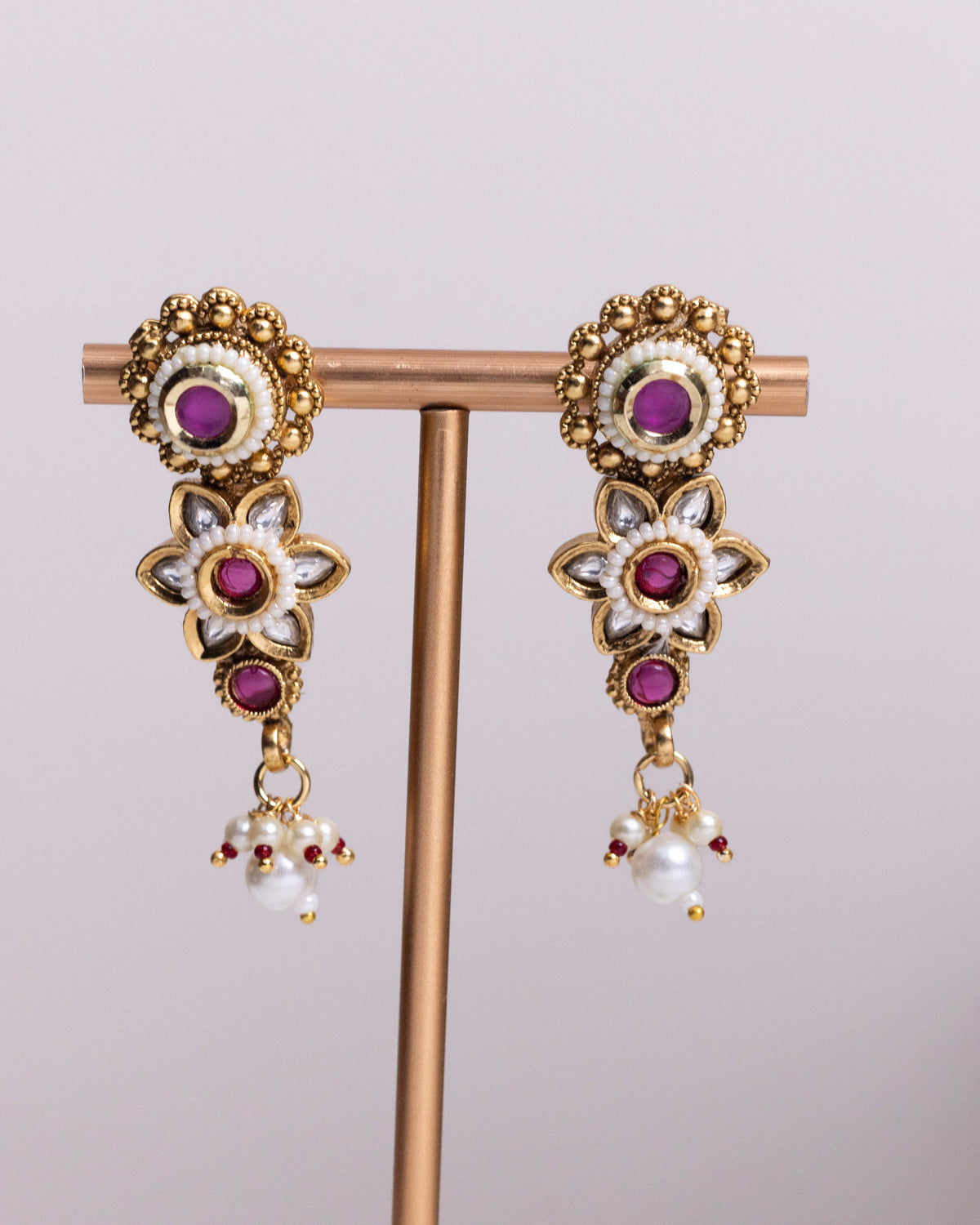 Ratna Kusumavali Necklace ruby Set– By Suwarnikaa Jewels