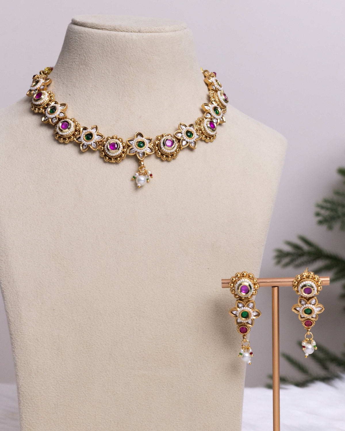 Ratna Kusumavali Necklace Set– By Suwarnikaa Jewels