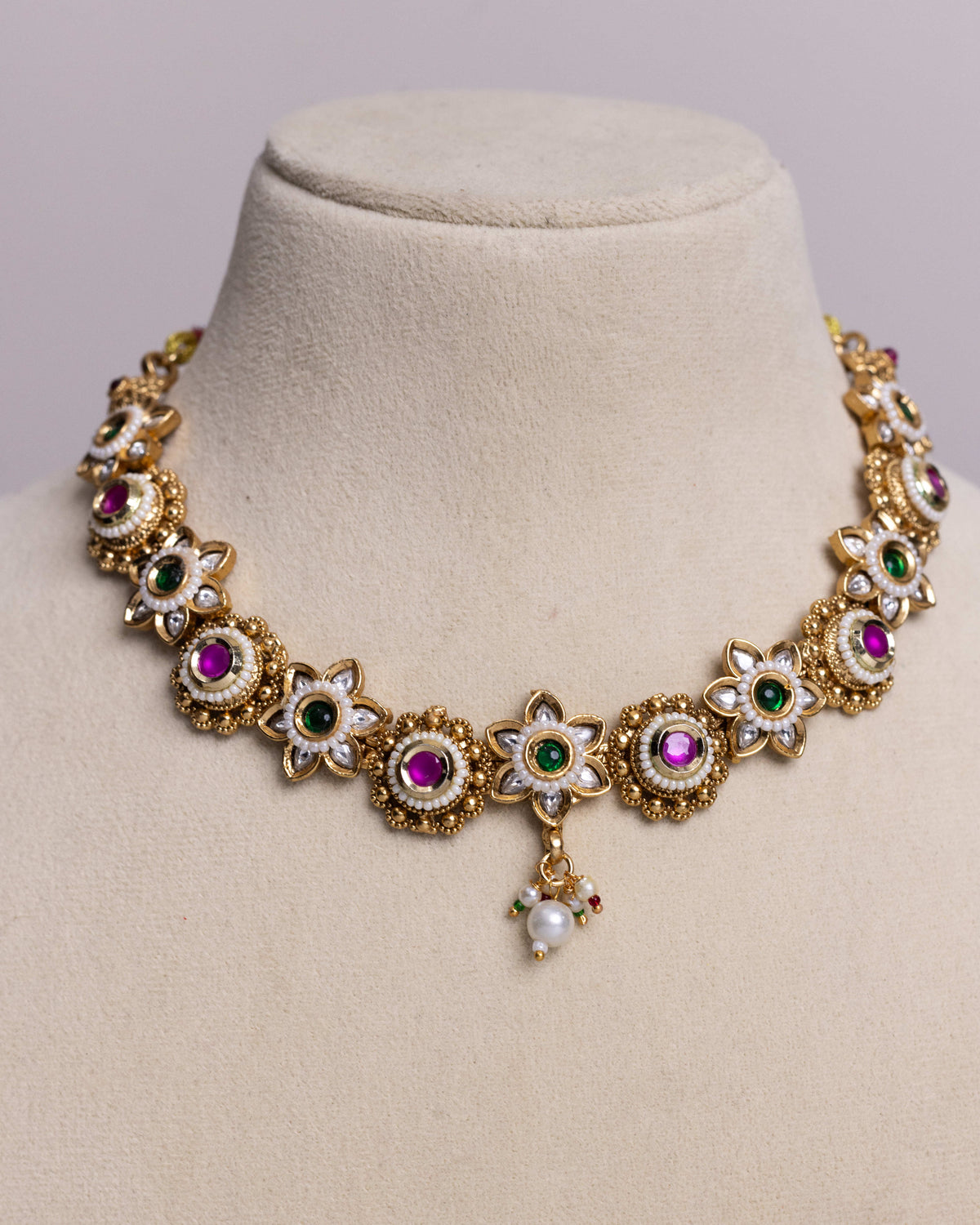 Ratna Kusumavali Necklace Set– By Suwarnikaa Jewels