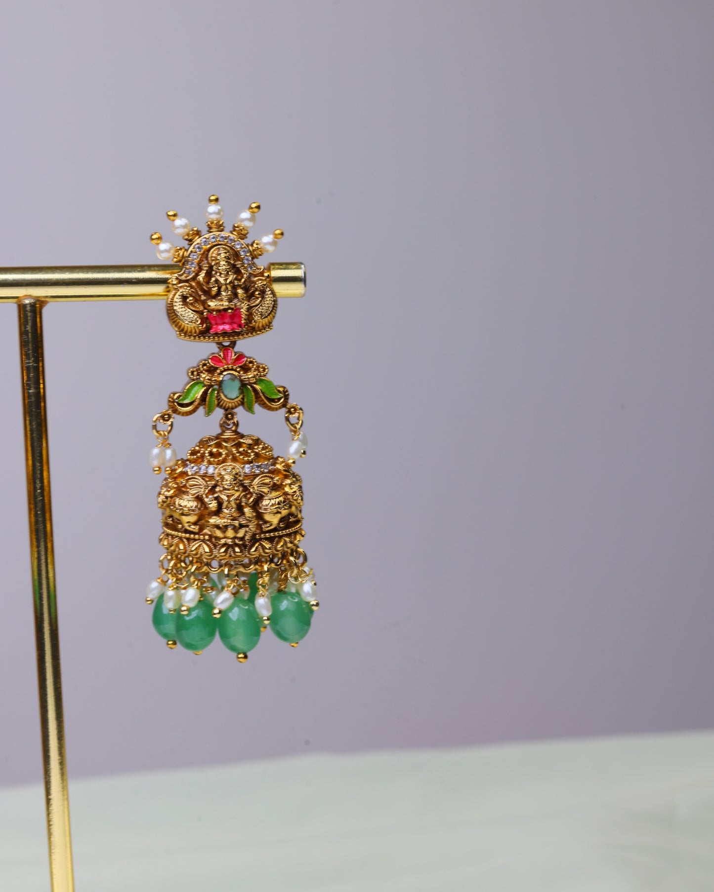 Rajsi Lakshmi Grand Jhumkas  by Suwarnikaa jewels