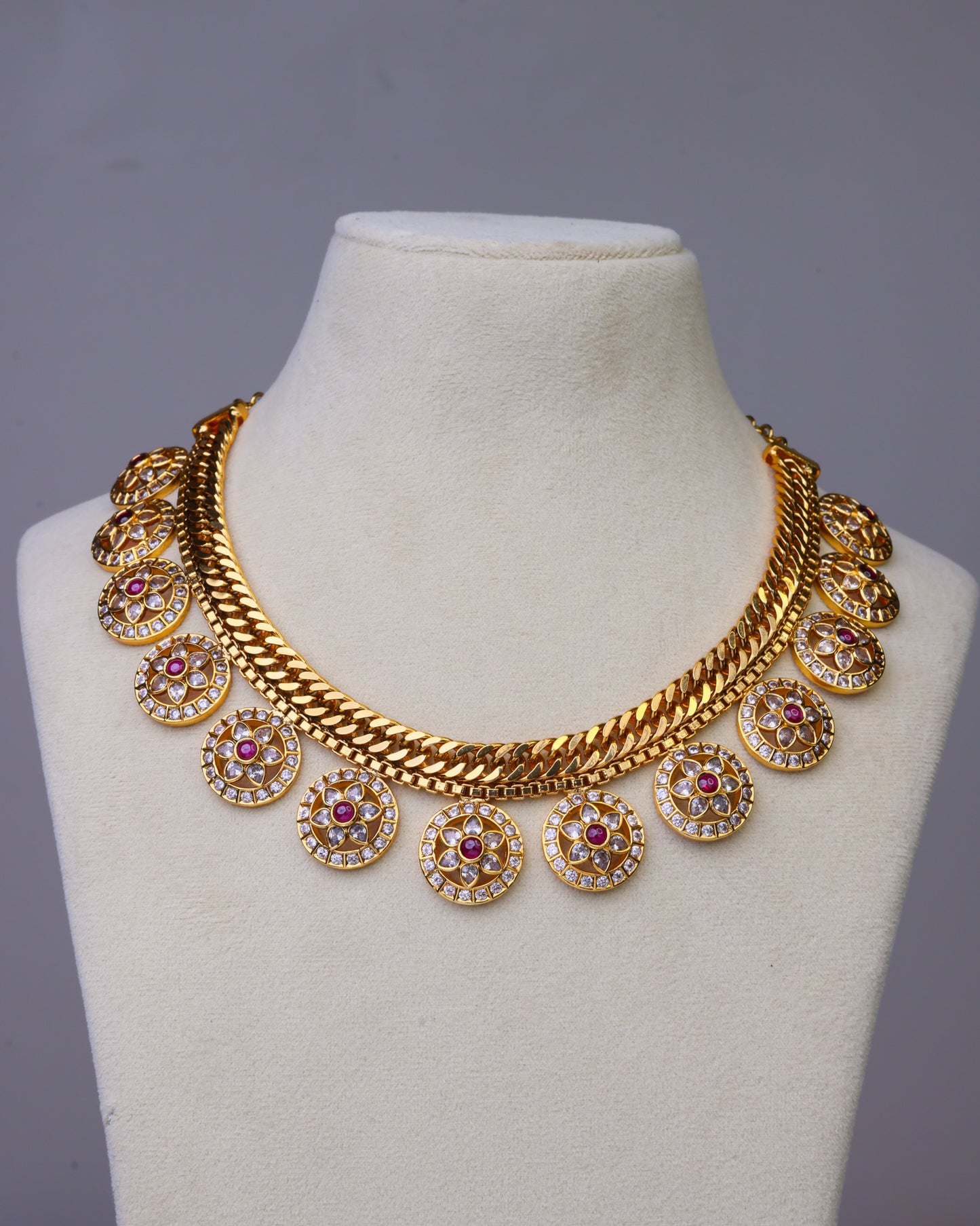 Swarna Ratnavali necklace(Heritage Edition) by Suwarnikaa jewels