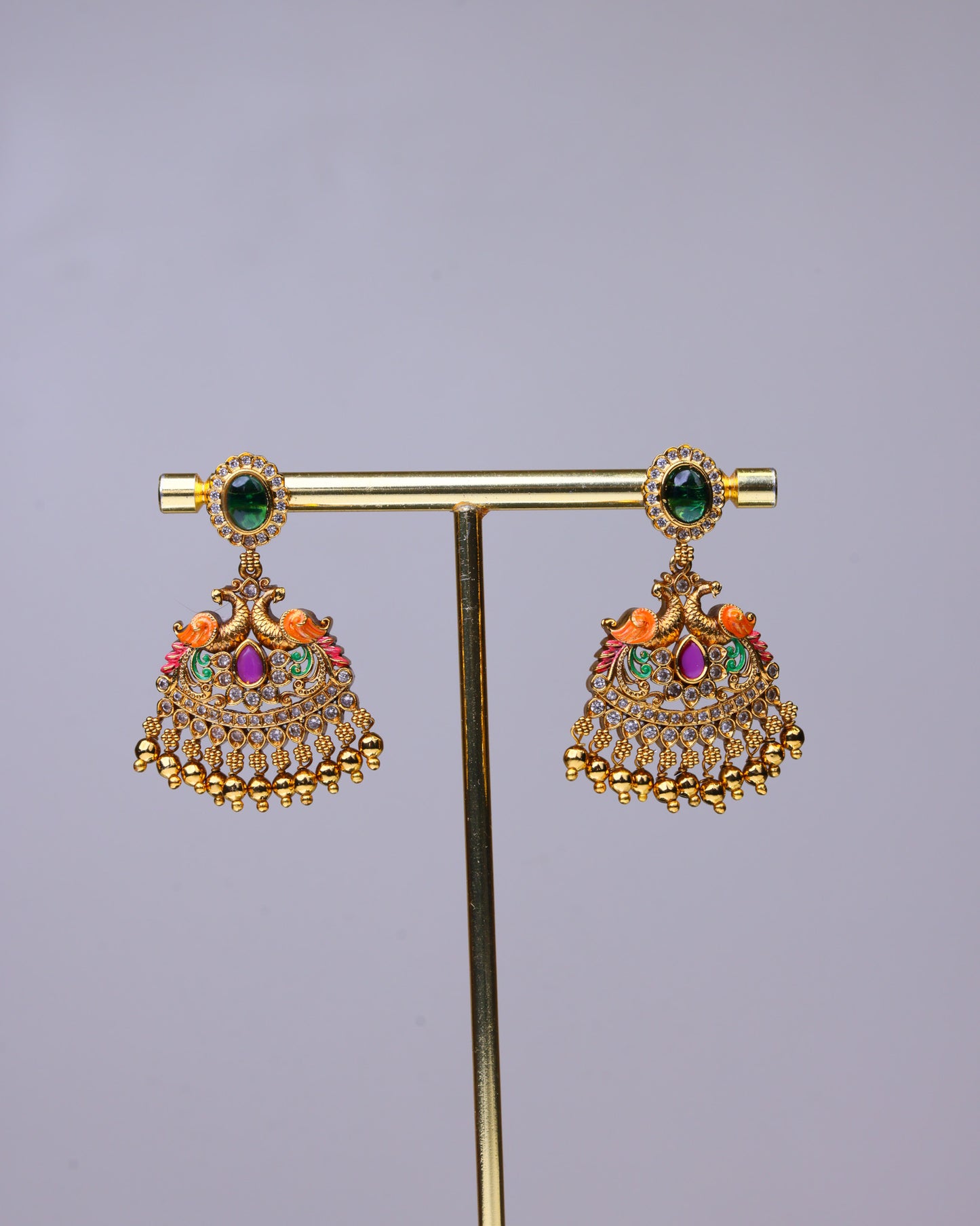 Swarna Peacock Bloom Necklace Set – By Suwarnikaa Jewels