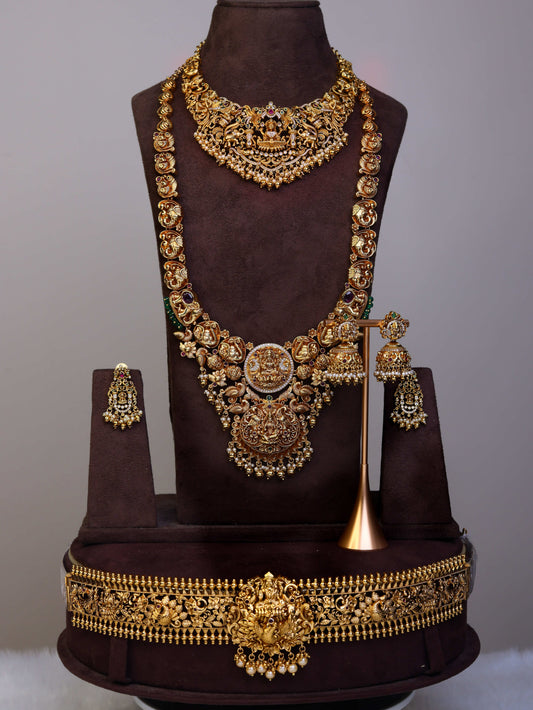 Lakshmi Devi Swarna Mahotsavam Grand Bridal set– By Suwarnikaa Jewels