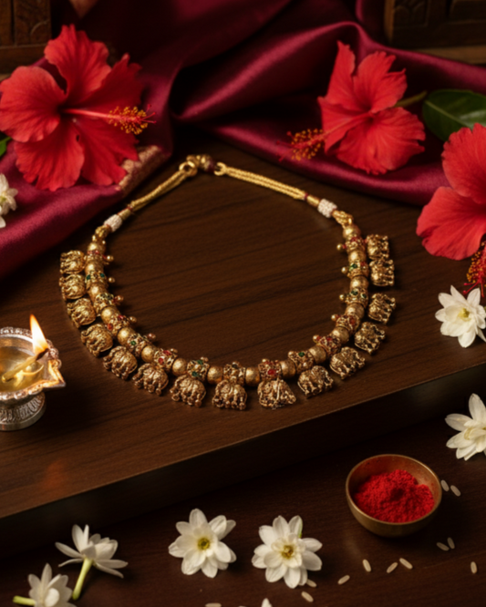 Suwarnikaa's Madurai Elephant Temple Jewelry